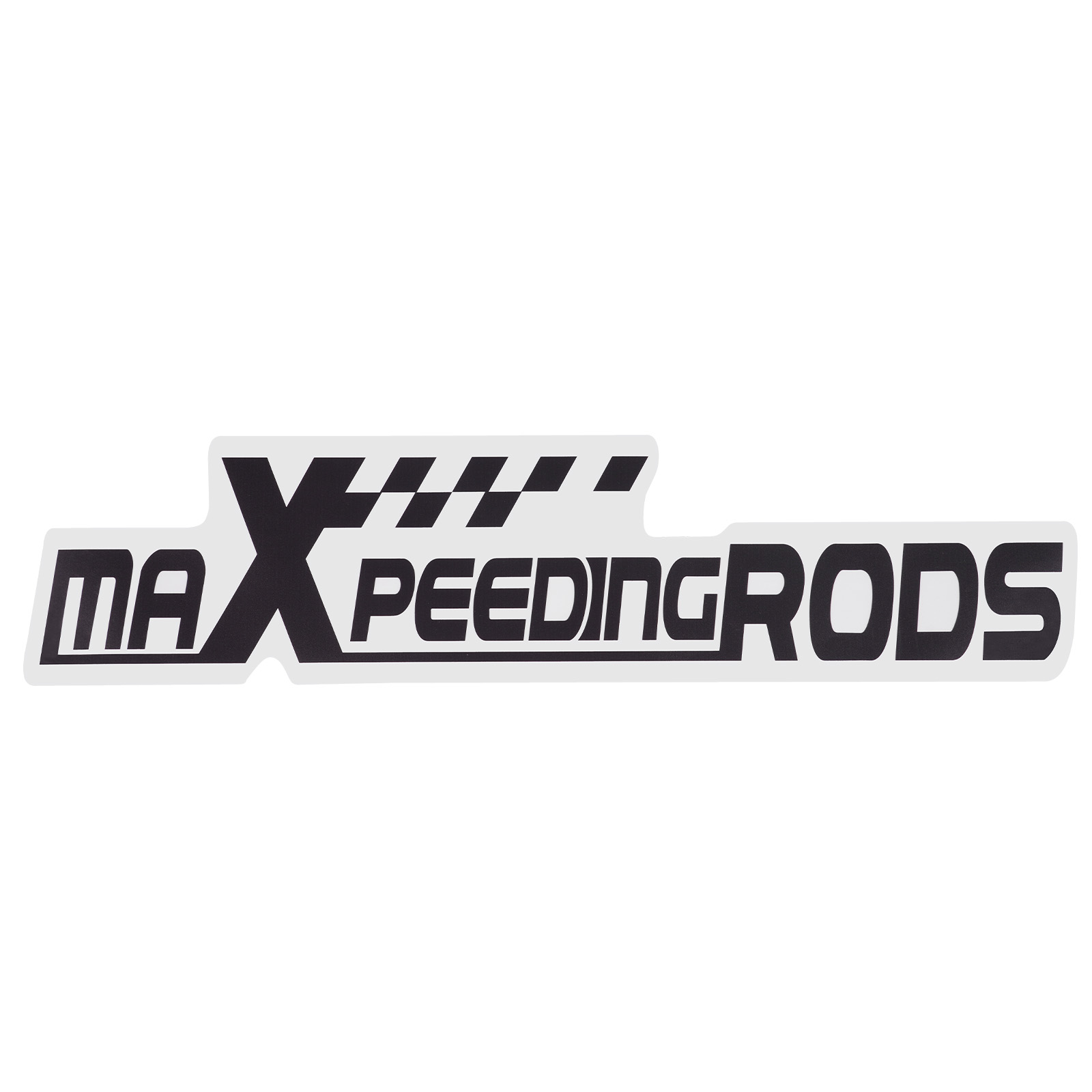 Maxpeedingrods logo car stickers black 450mm × 112.5mm-image-STICKER-HEI-01